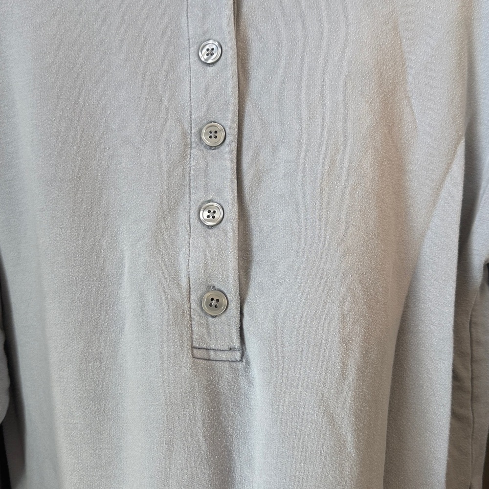 Athleta Henley Crew Neck Sweater Blue size Medium - Picture 7 of 11